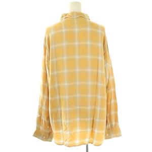 REMI RELIEF 25SS MUSE別注 RAYON チェックシャツ M イエロー