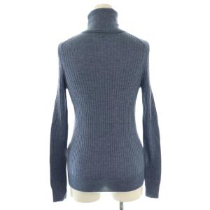 Drawer 18Gカシミヤシルク混リブタートルネックニット プルオーバー 2 ブルー /DF OS