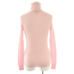 Drawer 18Gカシミヤシルク混リブタートルネックニット プルオーバー 1 ピンク