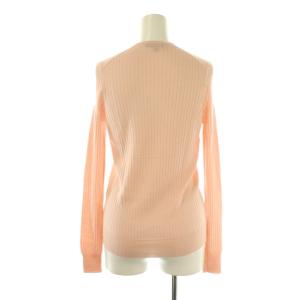 Drawer 18G カシミヤシルク混リブクルーネックニット プルオーバー 2 サーモンピンク /DF OS