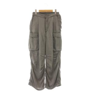 25SS ピグメントカーゴパンツ サテン 36 グレー /DF OS