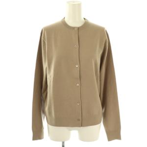 23AW Stretch Wool クルーネック カーディガン ニット 長袖 ベージュ /HK OS