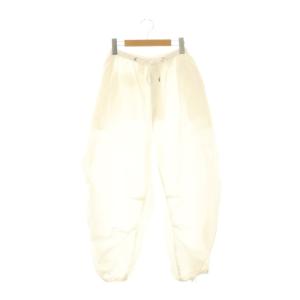 23SS Boyfriend Nylon Pants バルーンシルエットパンツ ワイドパンツ 36 ホワイト