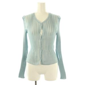 スタニングルアー 25SS rシアーリブVネックカーディガン