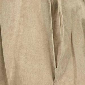 MUSE de Deuxieme Classe 24SS OG LINEN タックパンツ ストレートパンツ 34 生成 /DF OS SH