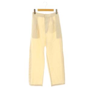 24AW Heavy Linen Side Lace Pants テーパードパンツ S ライトベージュ
