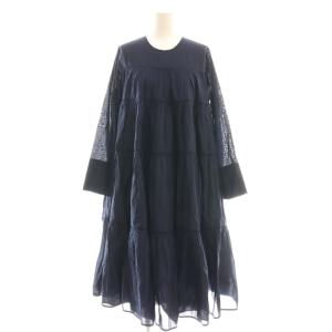Cotton Voile Tiered Middle Length Dress ワンピース ティアード