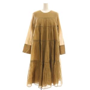 Cotton Voile Tiered Middle Length Dress ワンピース ティアード