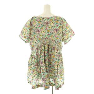 NE QUITTEZ PAS! 24SS Liberty Print Shirring Blouse ブラウス 半袖 花柄 オフホワイト
