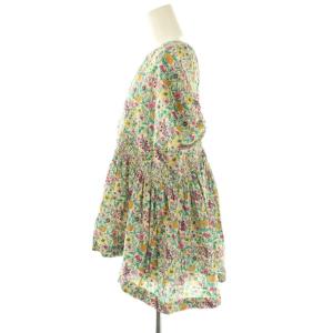 NE QUITTEZ PAS! 24SS Liberty Print Shirring Blouse ブラウス 半袖 花柄 オフホワイト