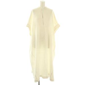 24AW Double Gauze Big Shirts Dress ワンピース ロング オフホワイト