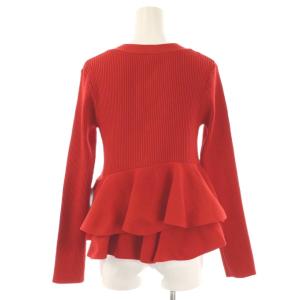 Diagram GRACE CONTINENTAL 25AW ペプラムニットカーディガン 36 レッド