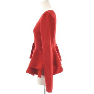 Diagram GRACE CONTINENTAL 25AW ペプラムニットカーディガン 36 レッド