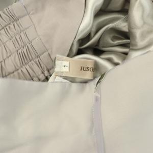 JUSGLITTY オパールフラワープリントスカート ロング フレア チュール 1 グレー /MY OS