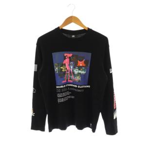 × ピンクパンサー Pink Panther グラフィック Tシャツ カットソー ロンT F ブラック
