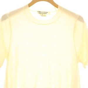 COMME des GARCONS COMME des GARCONS AD2020 コムコム ニット セーター 半袖 プルオーバー S アイボリー RG-N505 /DF OS