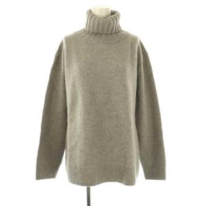 JADE タートルネックプルオーバー ニット セーター グレー /DF OS
