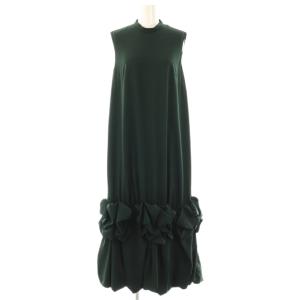 25AW BALLOON-FRILL TANK-TOPS DRESS 36 ダークグリーン