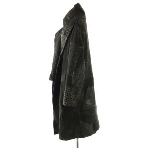 Y's 24AW WOOL COTTON RANDOM HOUNDSTOOTH JQ SCARF