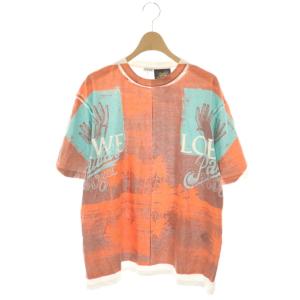 H616Y22X37 Paulas Ibiza Tシャツ カットソー 半袖 コットン XS 白 オレンジミントブルー