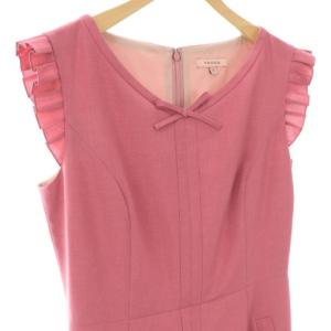 TOCCA 24SS AFTER RAIN ドレス ワンピース ひざ丈 フリル 2 ピンク /DF OS