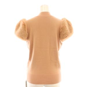 CELFORD 25AW シルクブレンドショートファースリーブニット セーター プルオーバー 38 スモークピンク ピンク