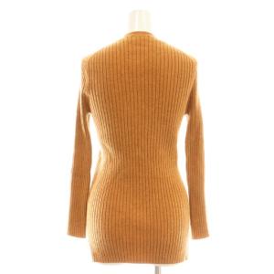 Drawer カシミヤ クルーネックリブニット プルオーバー キャメル /DF OS SH