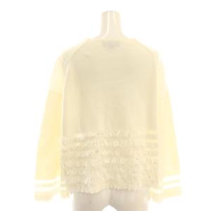 Drawer フリンジカーディガン ニットジャケット 1 ホワイト /DF OS SH