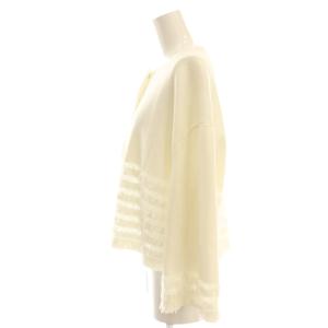 Drawer フリンジカーディガン ニットジャケット 1 ホワイト /DF OS SH