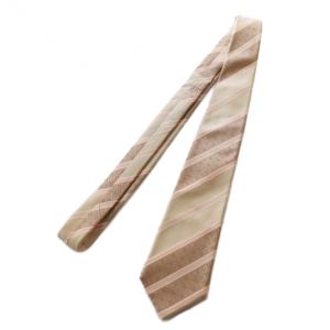 LOUIS VUITTON ネクタイ ストライプ モノグラム シルク マルチカラー 茶 ブラウン ピンク M96439 /SS OS