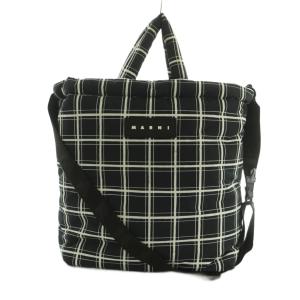 UFF TOTE NS NYLON CHECK PRINT 2WAY