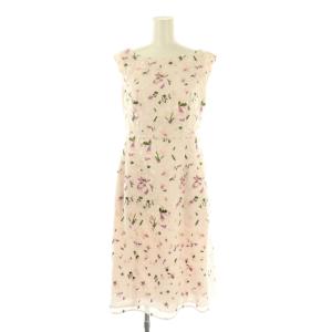 SNOWFLAKE WALTZ SNOWY ドレス ワンピース 刺繍 ひざ丈 0 ピンク マルチカラー