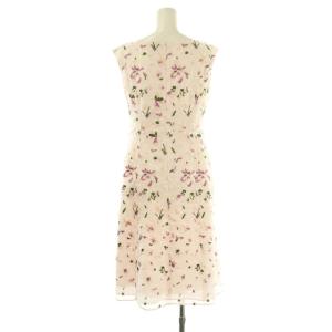 TOCCA SNOWFLAKE WALTZ SNOWY ドレス ワンピース 刺繍 ひざ丈 0 ピンク マルチカラー