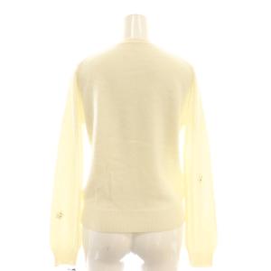 GRACE CONTINENTAL 5スターパールニットTOP セーター アンゴラ混 36 ホワイト /DF OS