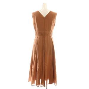 ANAYI 強燃ボイルマルチフレアワンピース ロング 36 テラコッタ /DF OS