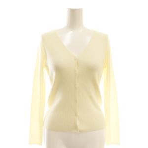 ウールVネックリブカーディガン ニット 36 アイボリー /DF OS
