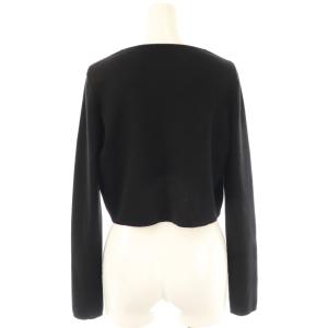 FOXEY ボレロ レディスクエア カーディガン カシミヤ シルク 38 ブラック 38107