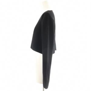 FOXEY ボレロ レディスクエア カーディガン カシミヤ シルク 38 ブラック 38107