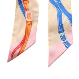 HERMES Brides de Gala Applique Pique ツイリー スカーフ シルク 総柄 ベージュ