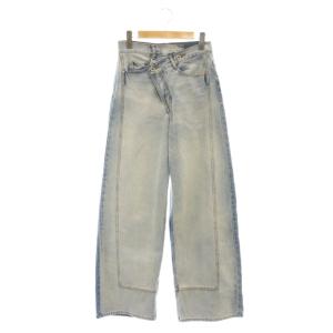 24SS ラップデニムパンツ ジーンズ 36 青 ブルー /AT OS