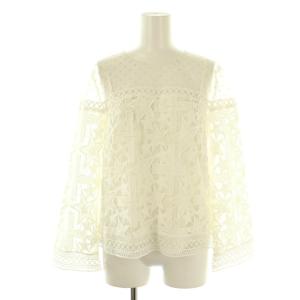 ドットレーストップ ブラウス 38 オフホワイト /DO OS