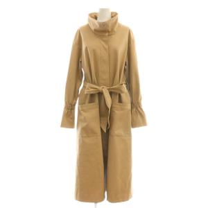 スタンドトレンチコート スプリングコート 36 ベージュ ベルト付き /CX OS