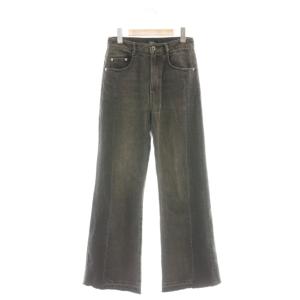 24AW サイド切替フレアデニム パンツ ジーンズ 36 グレー /AT OS
