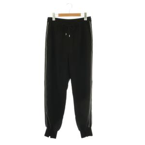 25SS テーパーイージーパンツ 36 ブラック ホワイト /DO OS