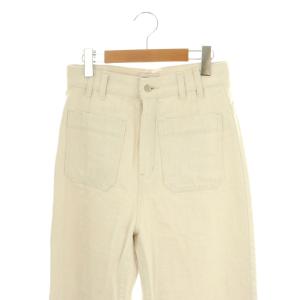 IENA 25SS LATELIER ポケットデニムパンツ ジーンズ ジッパーフライ 38 オフホワイト /DO