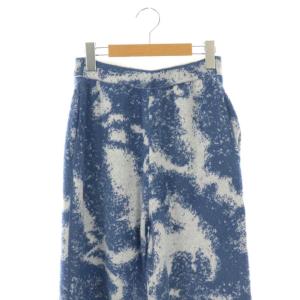 Ameri VINTAGE 24AW MIX ANIMAL KNIT PANTS パンツ ストレート イージー S 青 ブルー /AT
