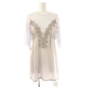 25SS MEDI SATIN DOCKING TUNIC TEE Tシャツ カットソー F ホワイト