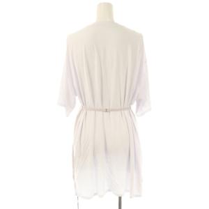 Ameri VINTAGE 25SS MEDI SATIN DOCKING TUNIC TEE Tシャツ カットソー F ホワイト