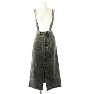 25SS MEDI INVERT SUSPENDER DENIM SKIRT スカート デニム セミフレア