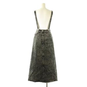 Ameri VINTAGE 25SS MEDI INVERT SUSPENDER DENIM SKIRT スカート デニム セミフレア